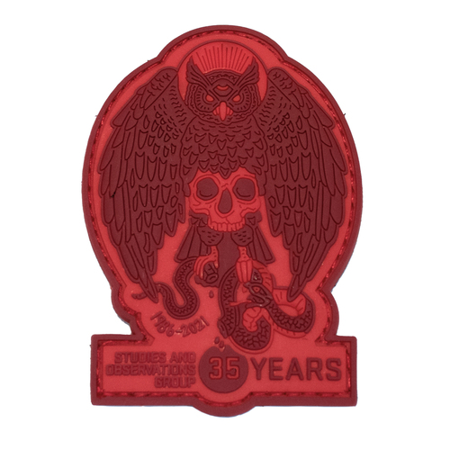 SOG 35th Anniversary Velcro Patch - Red